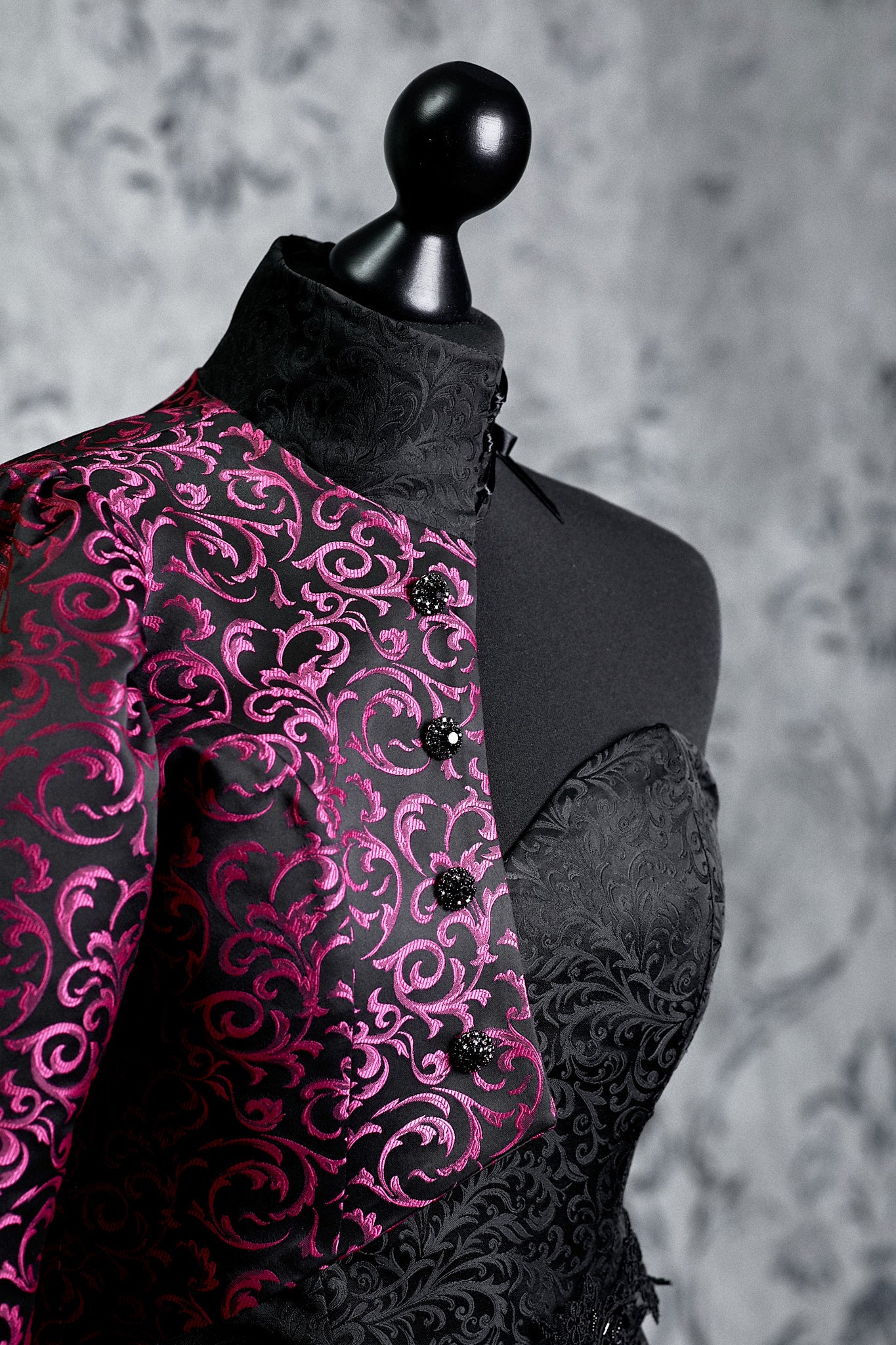 Crimson Reverie Victorian Gothic Gown