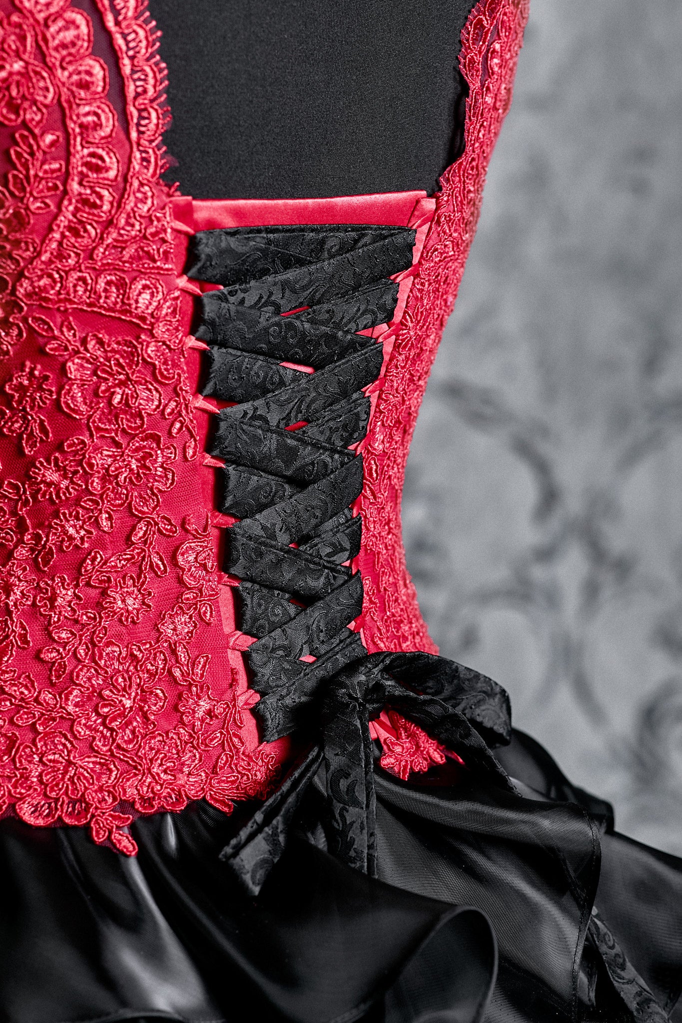 Scarlet Eclipse Gothic Couture Gown