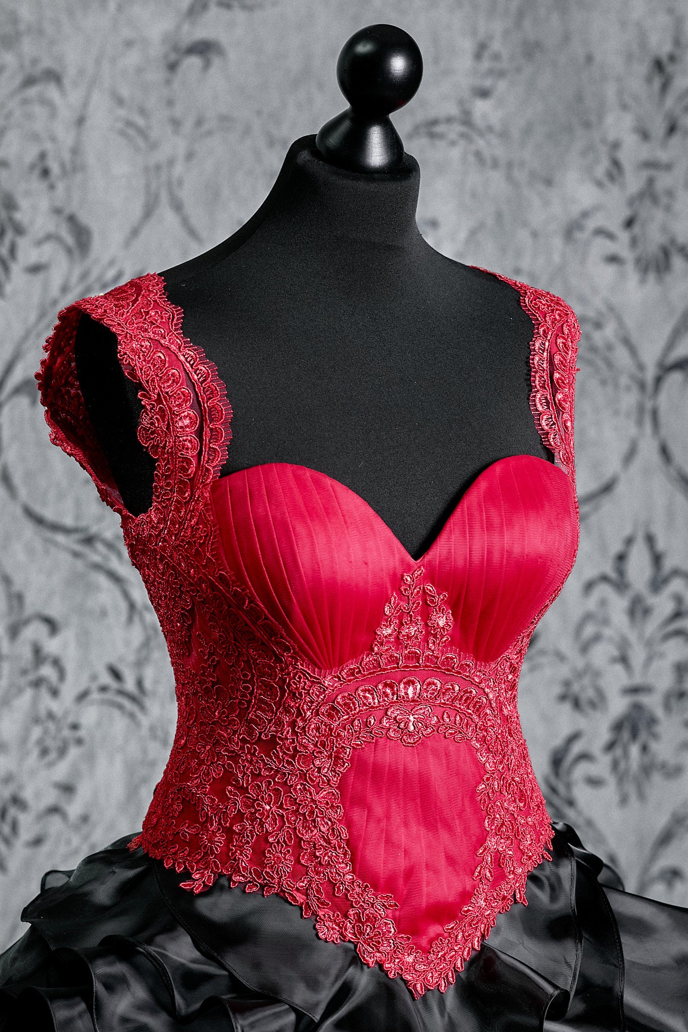 Scarlet Eclipse Gothic Couture Gown