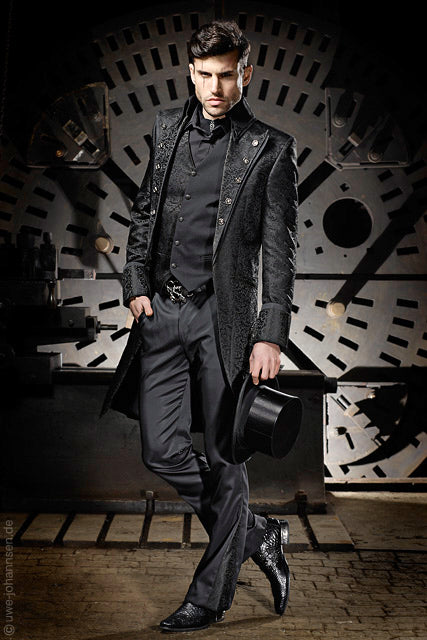 Zyran Steampunk Harness Long Coat
