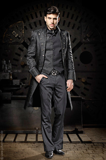 Zyran Steampunk Harness Long Coat