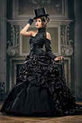 Midnight Countess Gothic Wedding Gown Deep Navy
