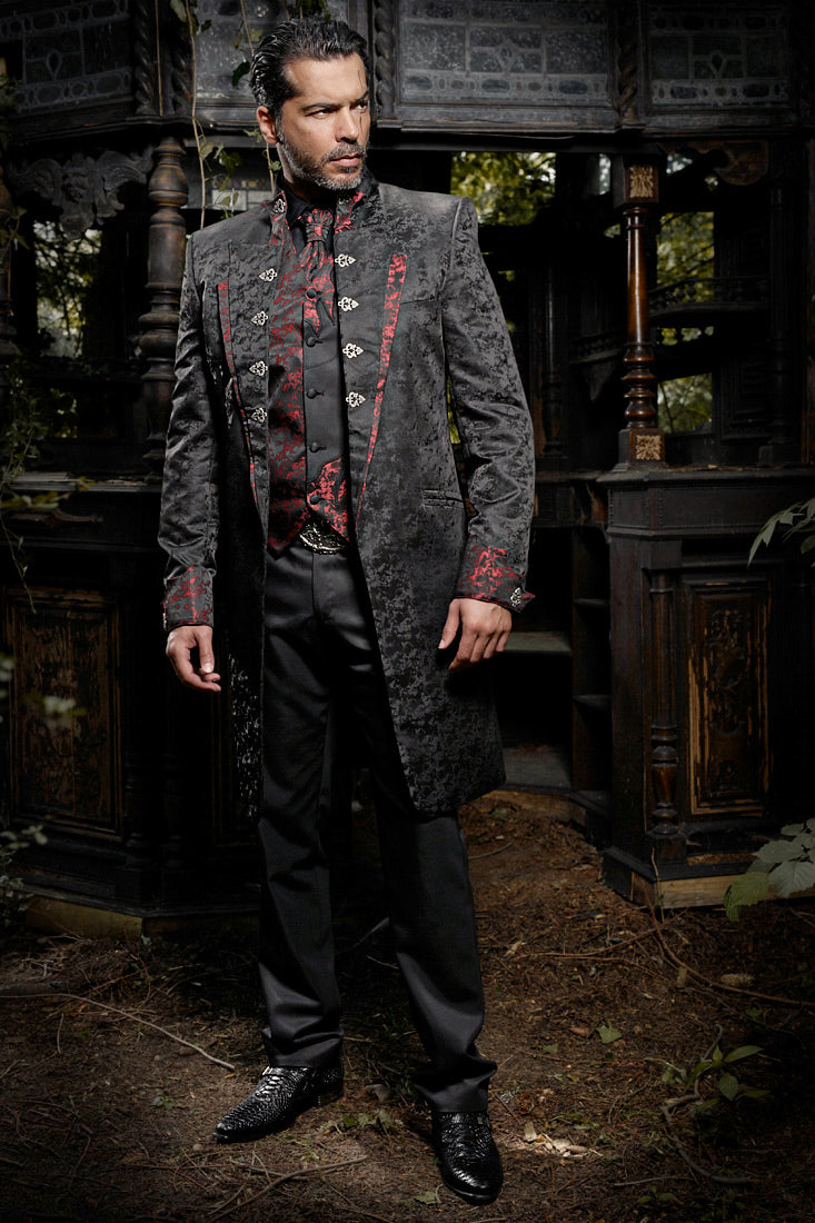 Gregory Charcoal Red Gothic Coat
