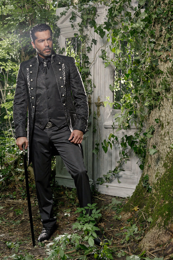 Silver Gregory Gothic Groom Coat