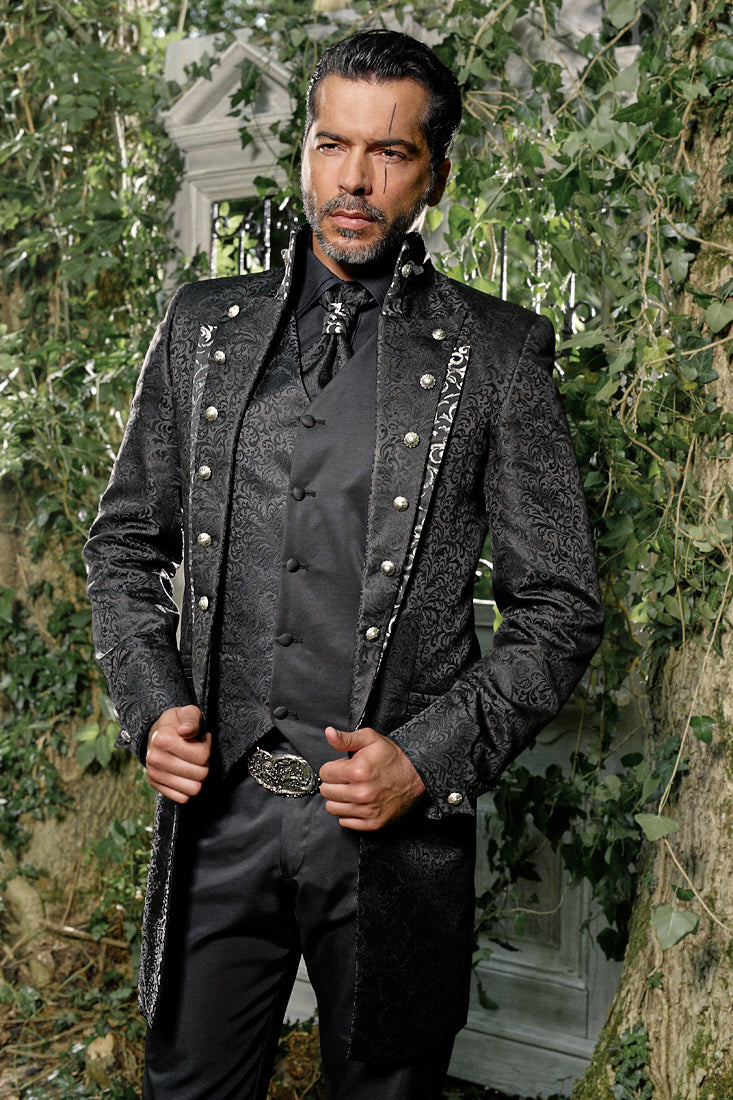 Silver Gregory Gothic Groom Coat
