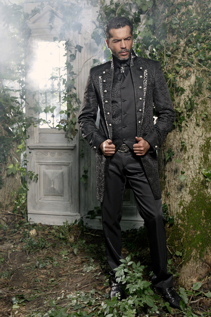 Silver Gregory Gothic Groom Coat