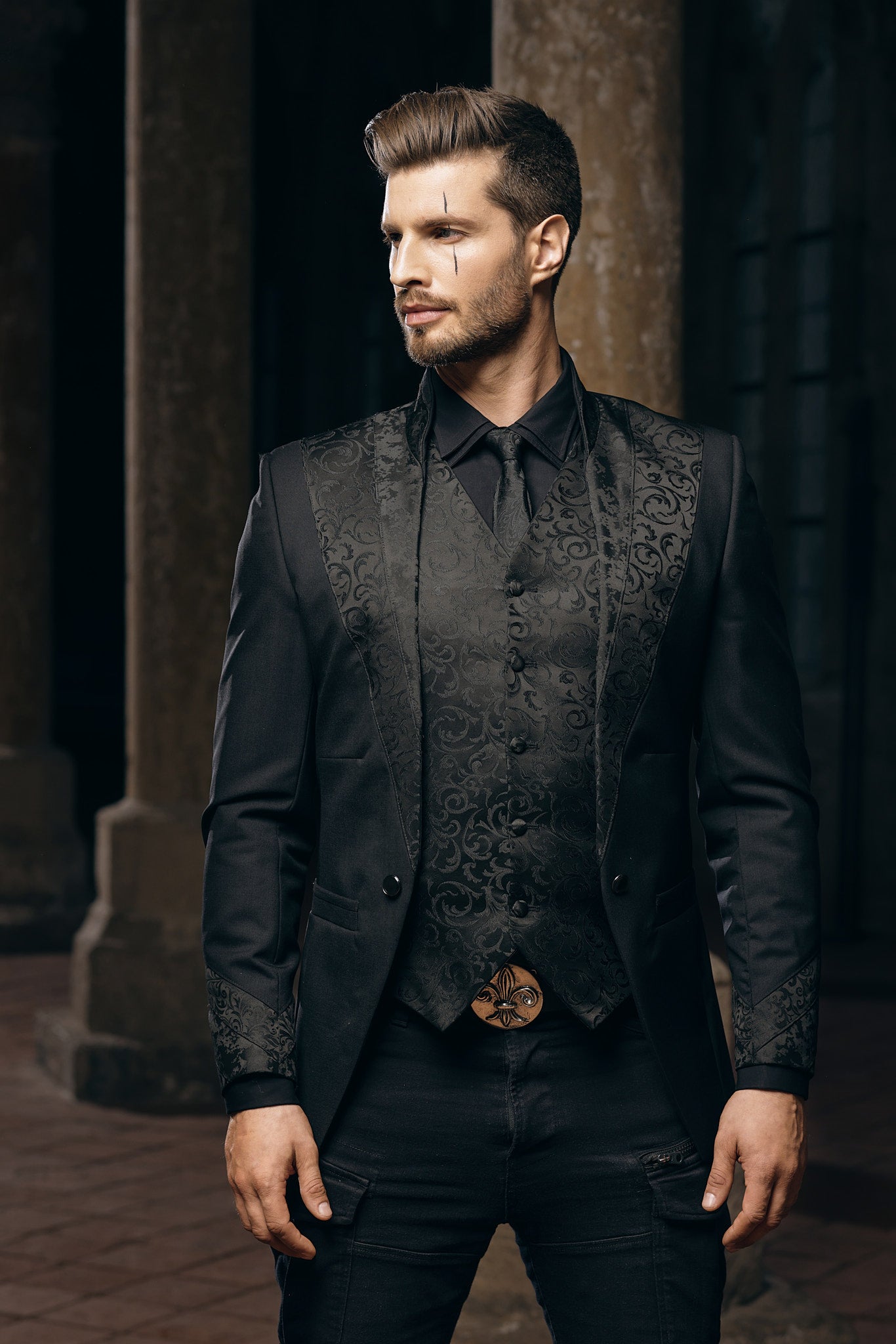 Black Tailored Formal Suit