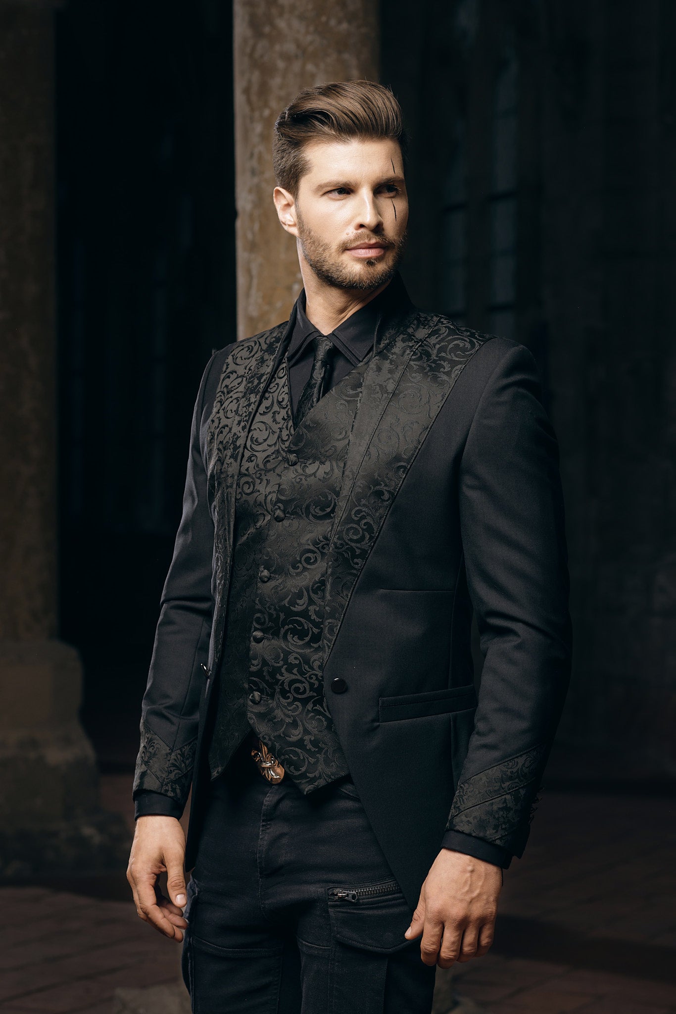 Black Tailored Formal Suit
