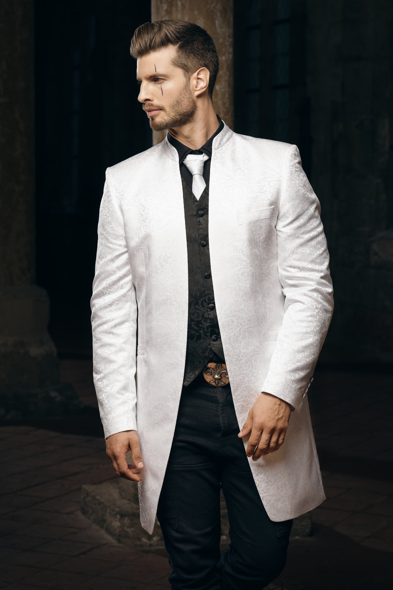 White Ceremonial Tailored Coat