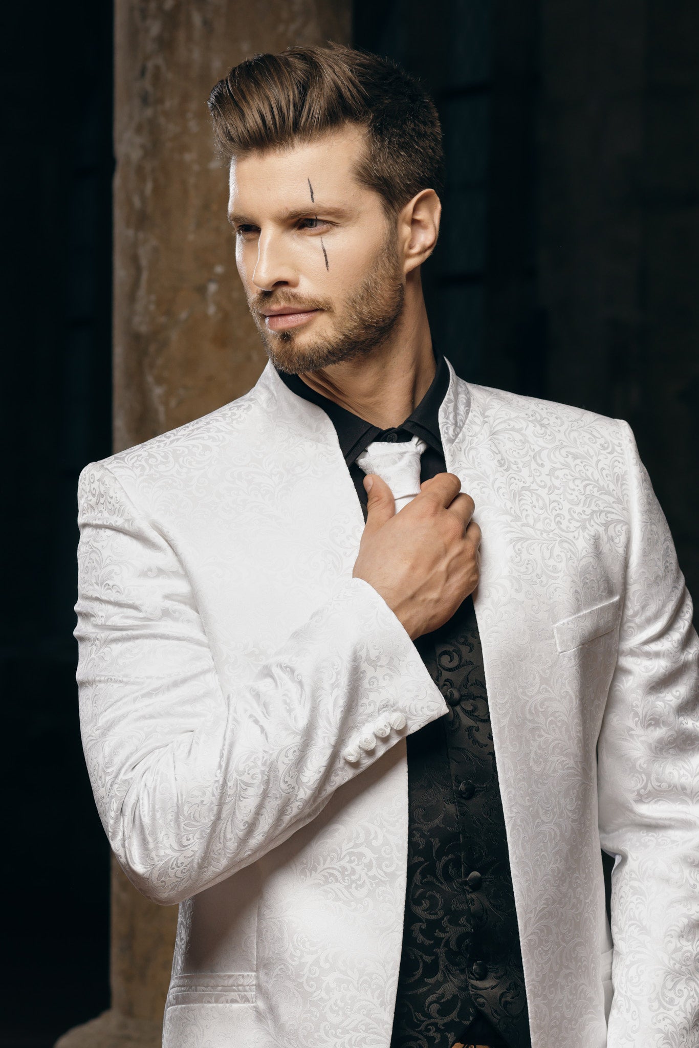 White Ceremonial Tailored Coat