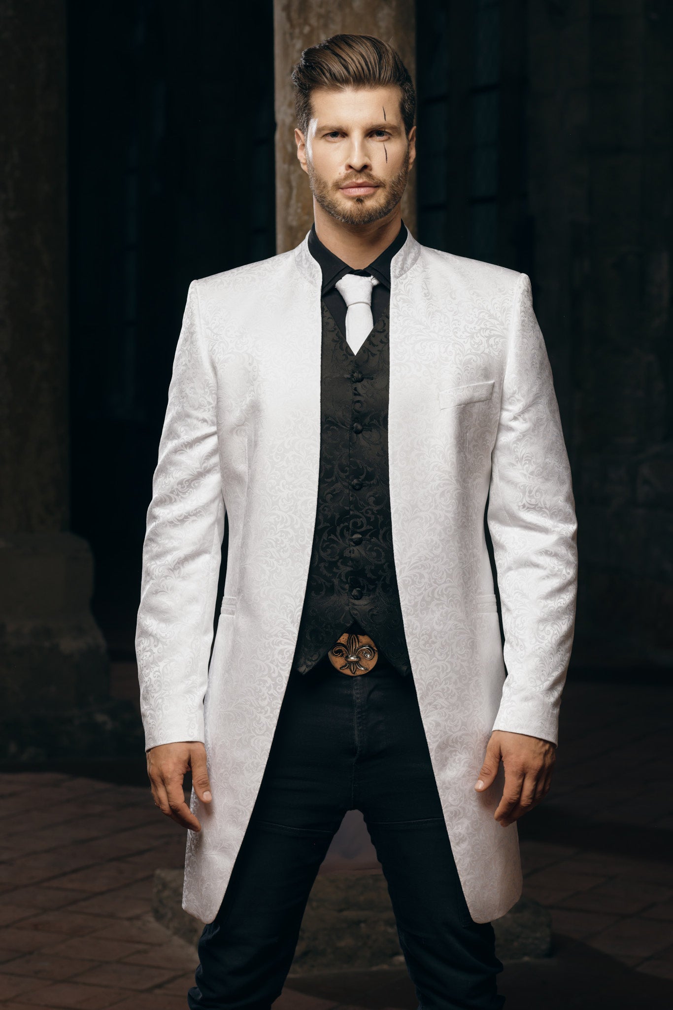 White Ceremonial Tailored Coat